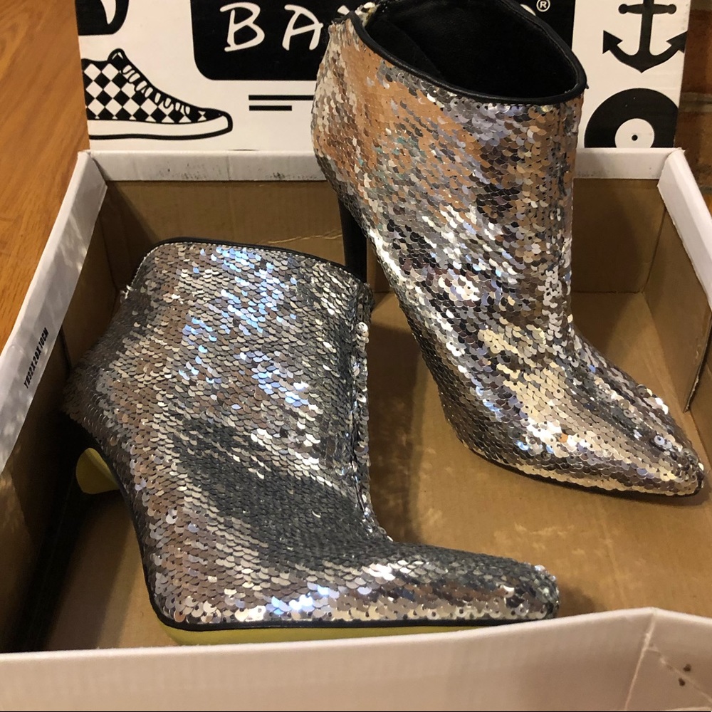 Sequined Booties